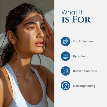 Uniqaya Hydra Sunscreen SPF 60 PA++++ | Hyaluronic Acid & Niacinamide Sunscreen For All Skin Types | Hydrating Sunscreen For Oily Skin With Bluelight Protection Lightweight (50gm)